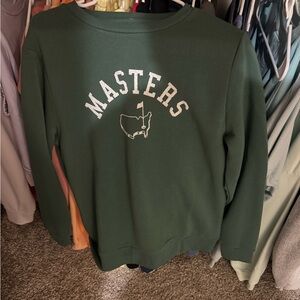 Masters Forest Green Sweatshirt with White Logo